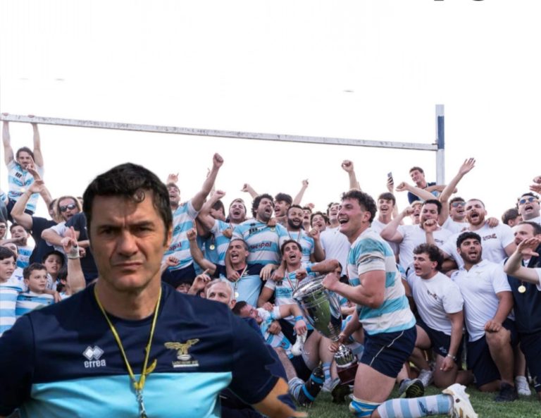 L’allenatore reatino Alfredo De Angelis conquista la Serie A Élite con la Lazio Rugby 1927
