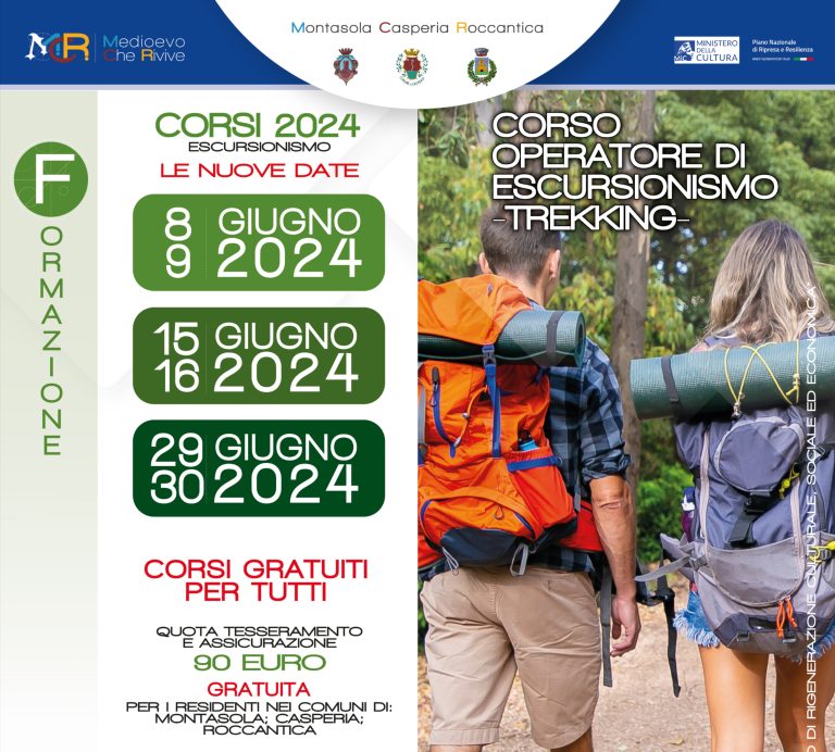 Corso gratuito Operatore di Escursionismo e Trekking I Livello