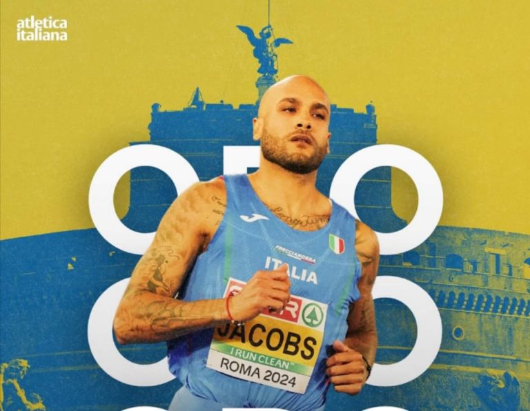 Jacobs è medaglia d’oro nei 100 metri. Di nuovo campione d’Europa