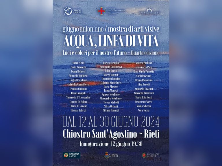Giugno Antoniano, il 12 giugno inaugurazione mostra “Acqua, linfa di vita”