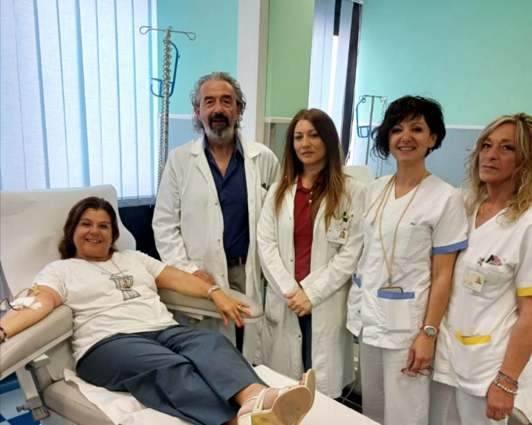 Il Prefetto Pinuccia Niglio dona il sangue al Centro Trasfusionale di Rieti
