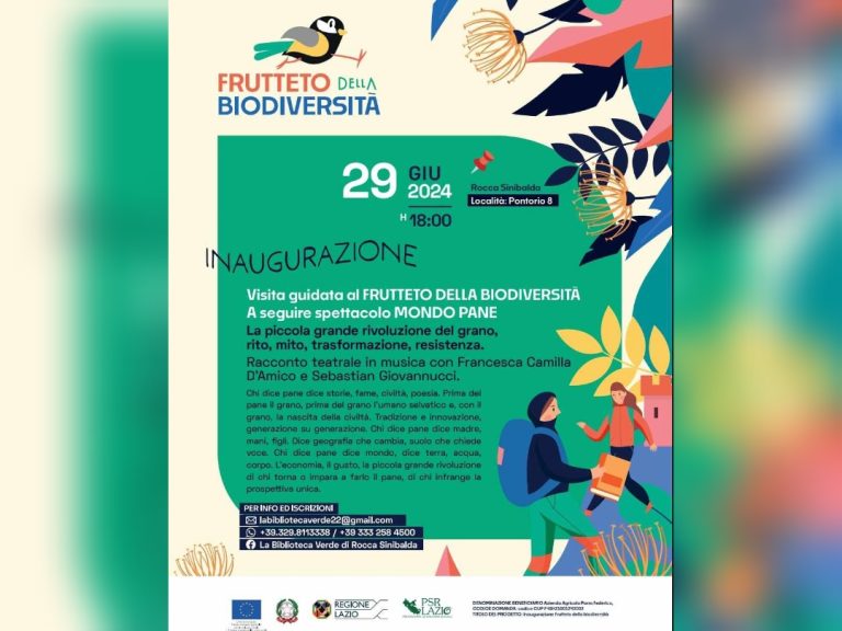 A Rocca Sinibalda il primo Campo Catalogo della provincia di Rieti, il “Frutteto della Biodiversità”