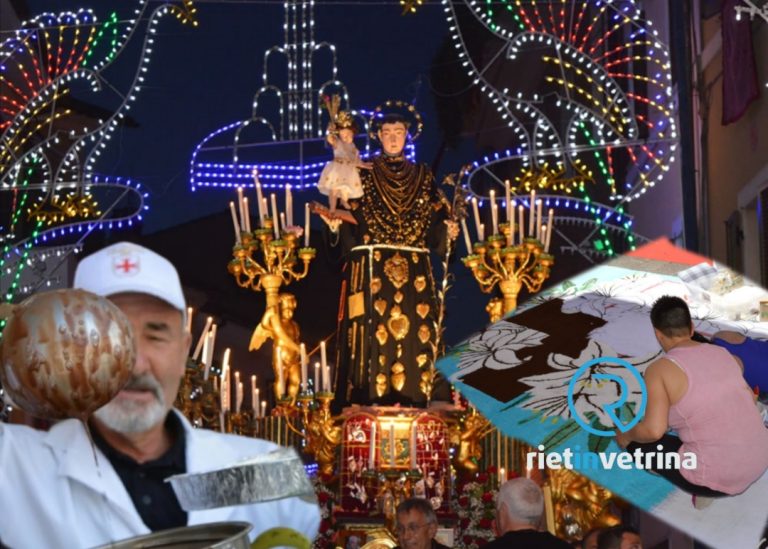 Domenica le infiorate per sant’Antonio, la cioccolata calda e la Processione dei Ceri – IL PROGRAMMA