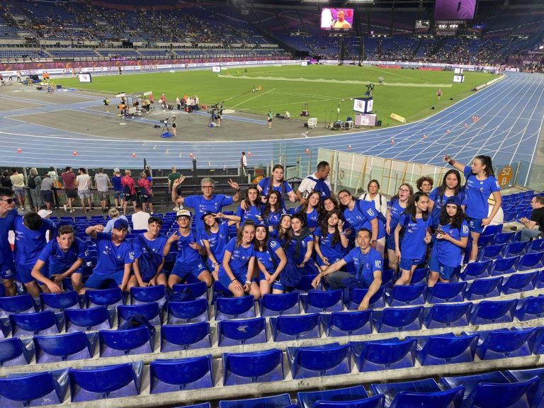 Gli studenti dell’EPN di Rieti allo Stadio Olimpico per l’apertura degli Europei di Atletica Leggera