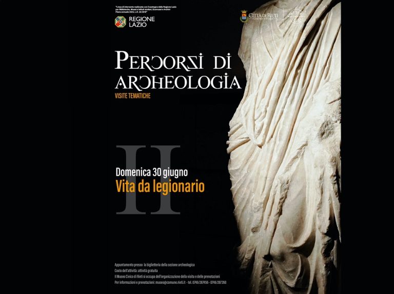 “Vita da legionario”, visita guidata gratuita alla sezione Archeologica del Museo Civico di Rieti