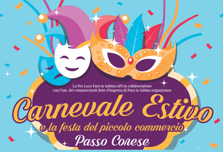 Oggi 16 giugno a Passo Corese c’è il Carnevale Estivo