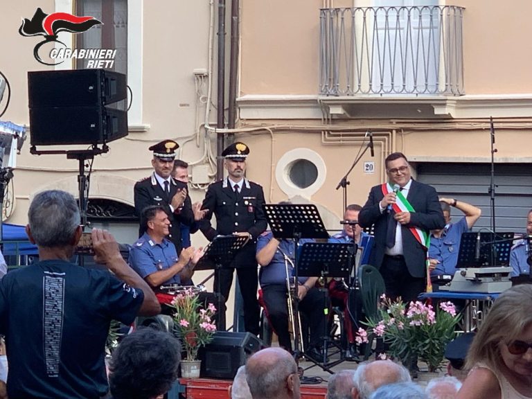 La Fanfara 10° Reggimento Carabinieri Campania ad Antrodoco per la Festa di Sant’Anna