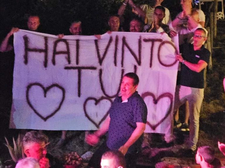 Supera una lunga malattia. Festeggiato a Piani Poggio Fidoni: “Maurizio è un esempio per chi lotta ogni giorno”