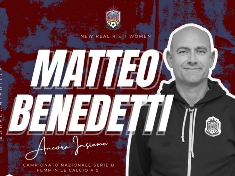Real Rieti Women, confermato anche Matteo Benedetti