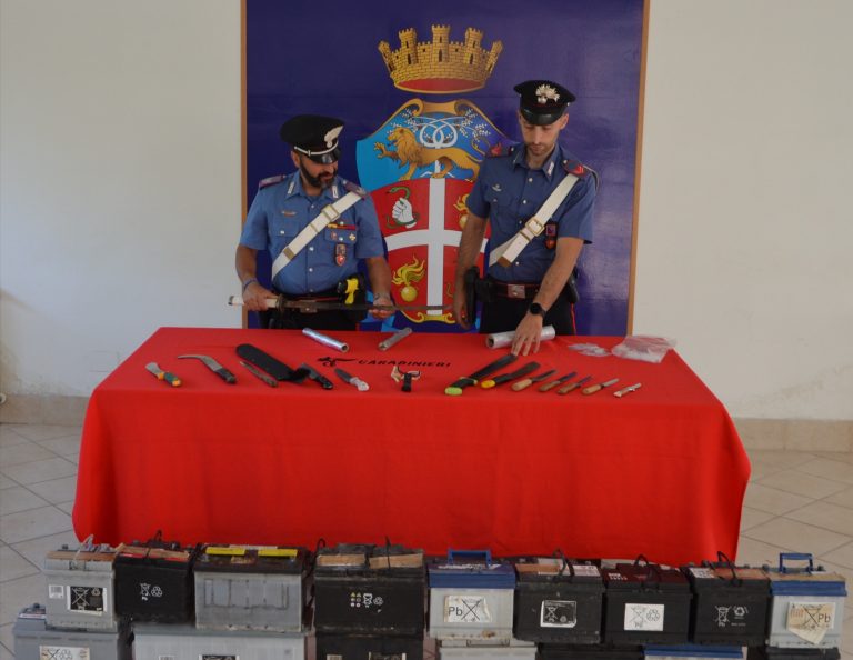 Rubavano batterie e spacciavano: smantellato bivacco di stranieri. Lanciati sassi con la fionda ai carabinieri