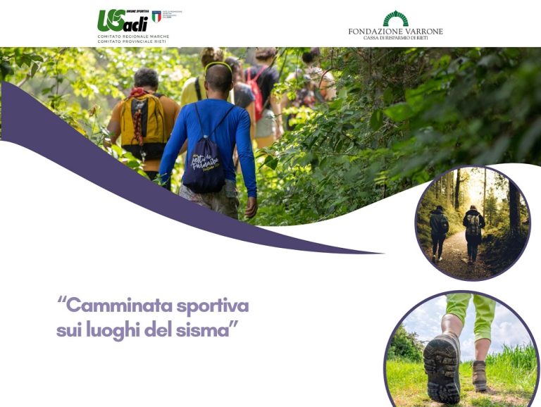 Sabato 20 luglio ad Accumoli una camminata sportiva sui luoghi del sisma