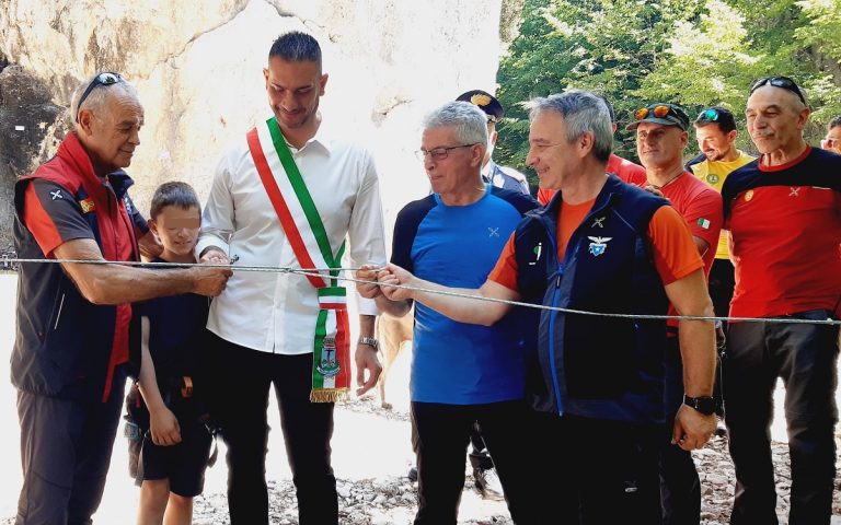 Inaugurata la rinnovata falesia di Capolaterra al Vallone di Lisciano
