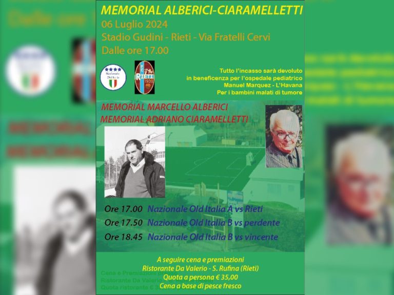 Al Gudini il Memorial Alberici – Ciaramelletti
