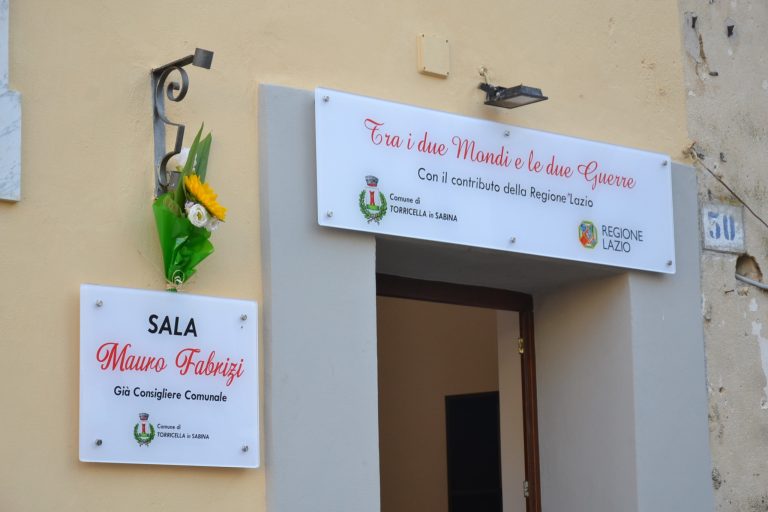Inaugurata ad Oliveto Sabino la Sala Mauro Fabrizi