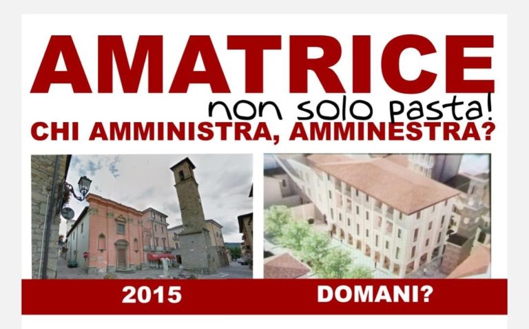 Gruppo Ricostruiamo Insieme: “Amatrice sarà circondata da progetti shock”