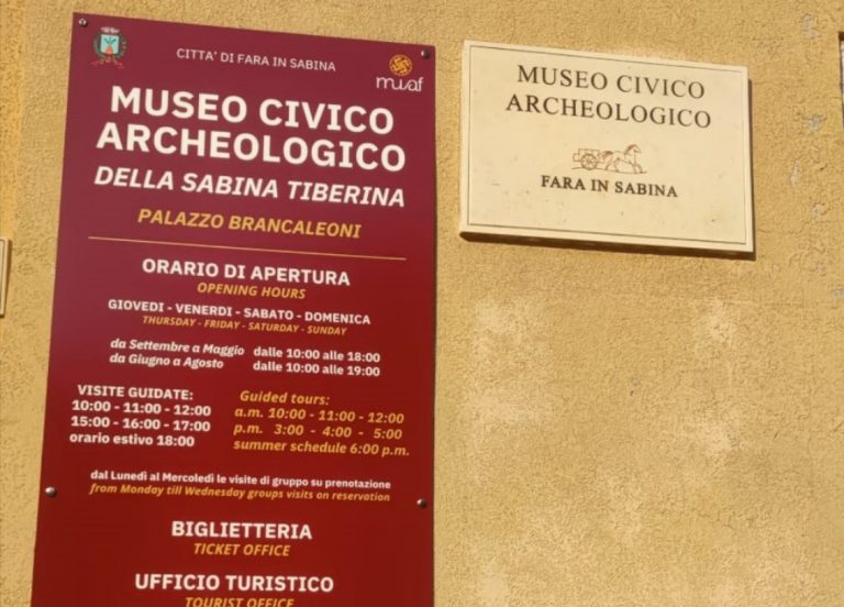 Il Museo Civico Archeologico di Fara in Sabina cambia nome