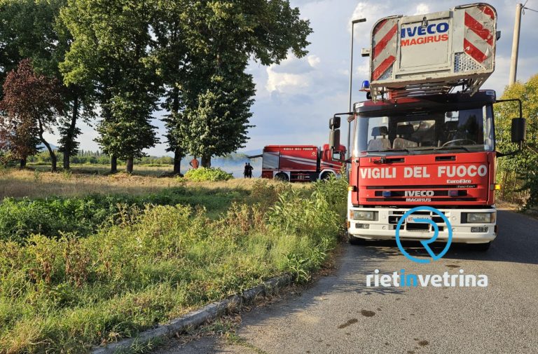 Incendio in via Tancia. Sul posto i Pompieri