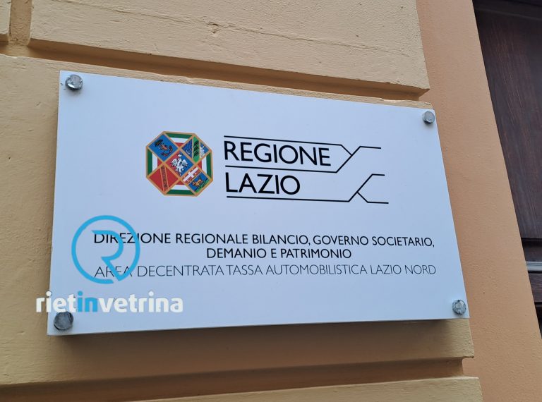 Istituita anche a Rieti una sede della Ragioneria Generale della Regione Lazio
