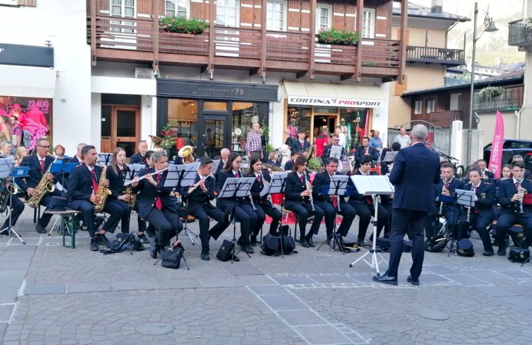 La banda di Lisciano a Cortina d’Ampezzo