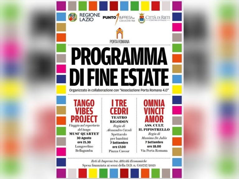 Programma di fine estate con la Rete Porta Romana
