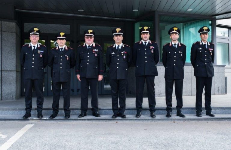 Sei promozioni nell’Arma Carabinieri di Rieti