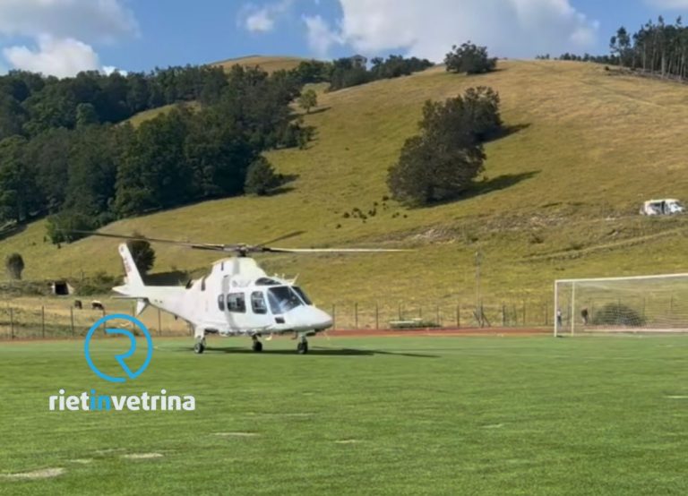 Alpinista precipita rovinosamente sulle rocce. Arriva l’elisoccorso. Partita sospesa