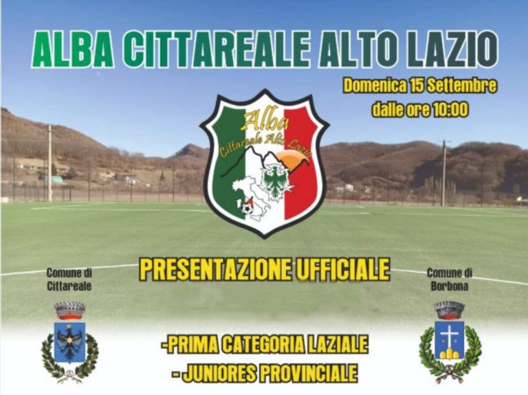 Alba Cittareale Lazio si presenta ai tifosi domenica 15 settembre