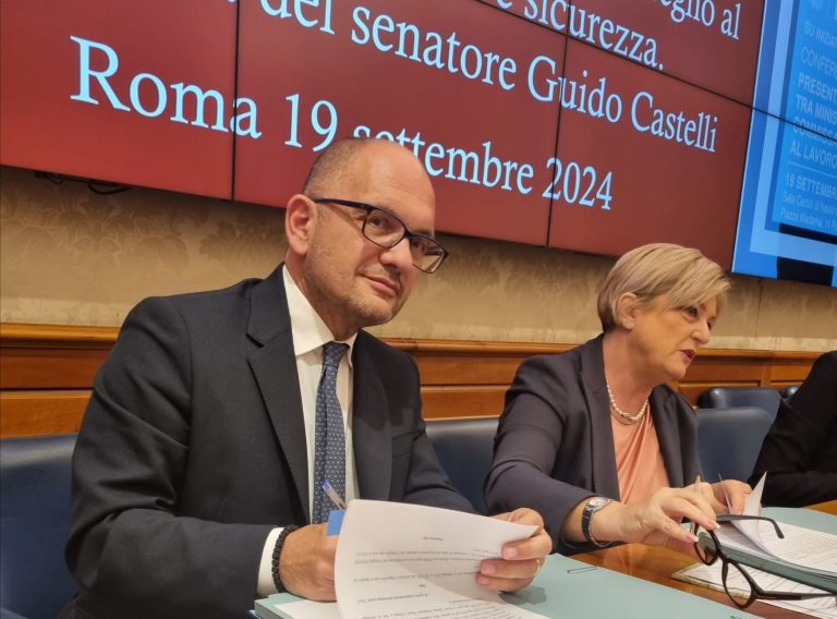 Cratere sisma 2016, il Ministro Calderone e il Commissario Castelli siglano protocollo d’intesa per favorire l’occupazione