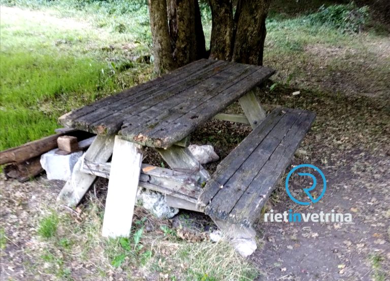 SEI TU IL REPORTER – “A Pian e Rosce trovati così i tavoli da pic-nic”