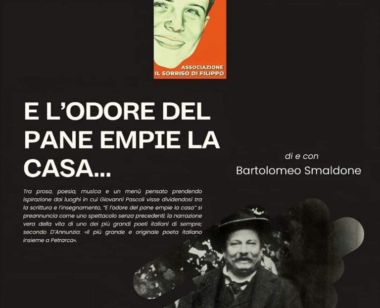 L’Associazione “Il Sorriso di Filippo” presenta lo spettacolo “E l’odore del pane empie la casa”