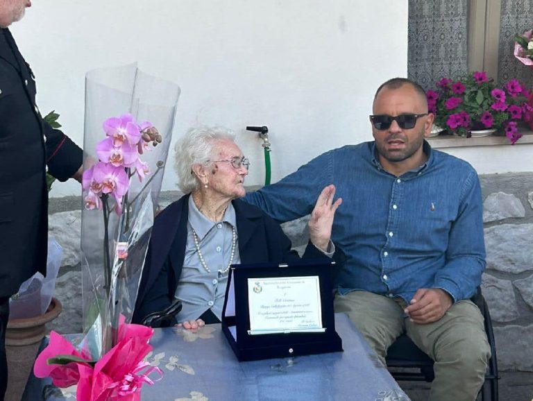 Borgorose festeggia i 100 anni di Cristina Felli