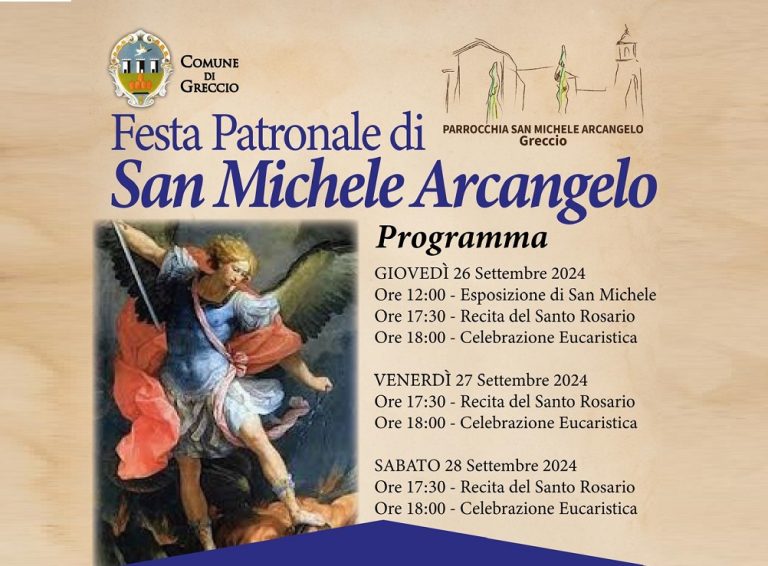 Greccio festeggia san Michele Arcangelo
