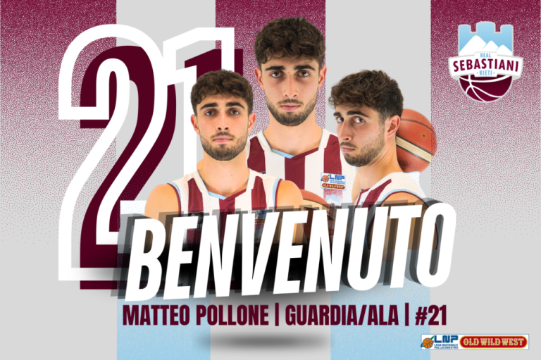 Matteo Pollone è un nuovo giocatore della Real Sebastiani Rieti
