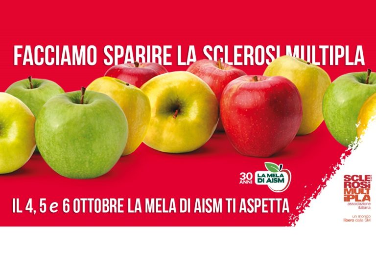 Il 5 e 6 ottobre anche a Rieti torna la “Mela della ricerca AISM”