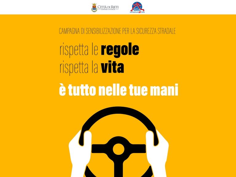 Iniziata la campagna di sicurezza stradale “E’ tutto nelle tue mani”