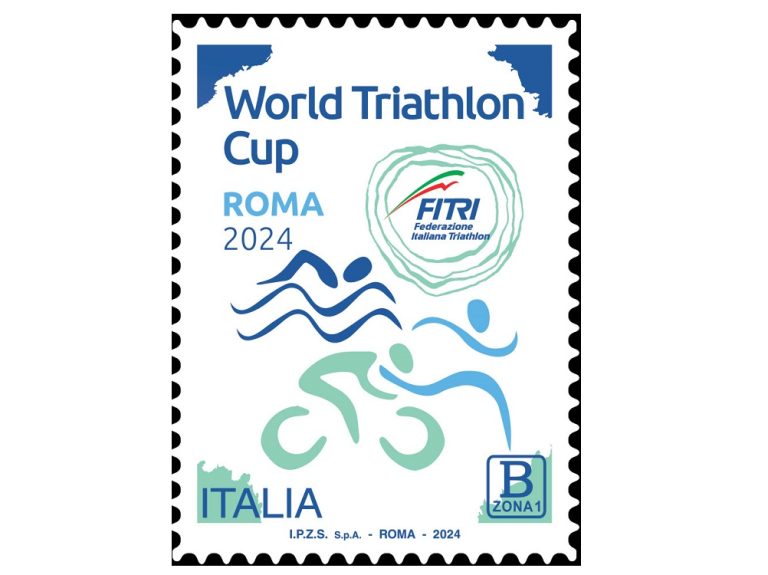 Emesso francobollo dedicato al World Triathlon Cup – WTC ROMA 2024