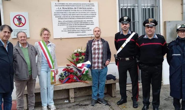 Alla Stazione FS di Contigliano commemorate le vittime del disastro ferroviario del 3 ottobre 1936
