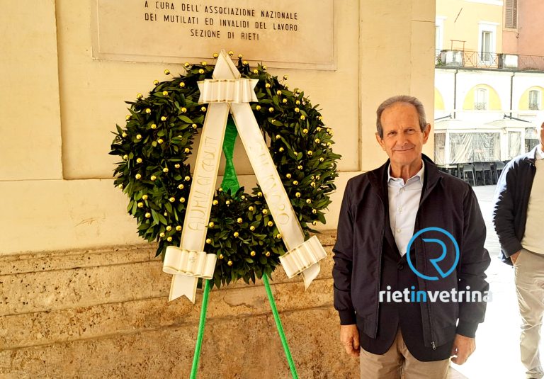 ANMIL Rieti ricorda le vittime degli incidenti sul lavoro