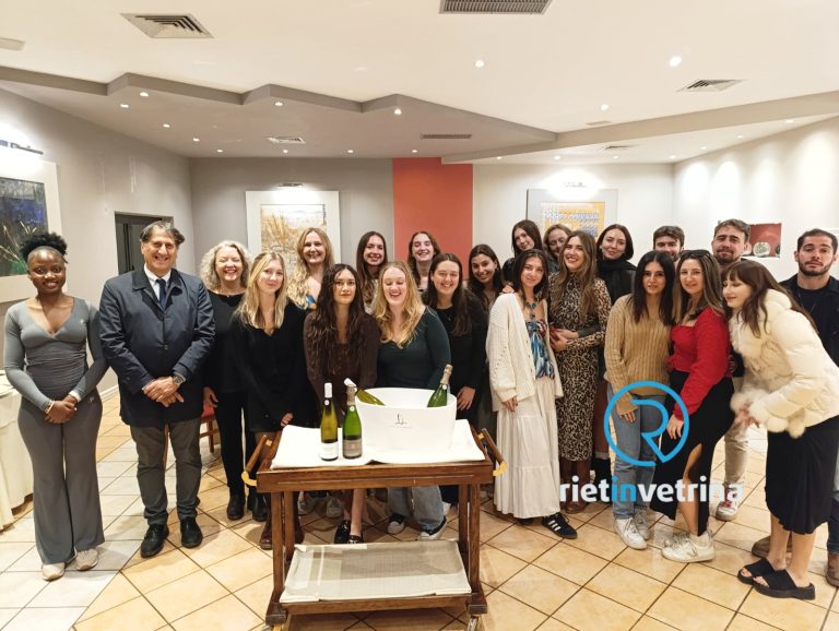 Gli studenti della America University of Rome a Rieti per un corso sui nostri oli e vini