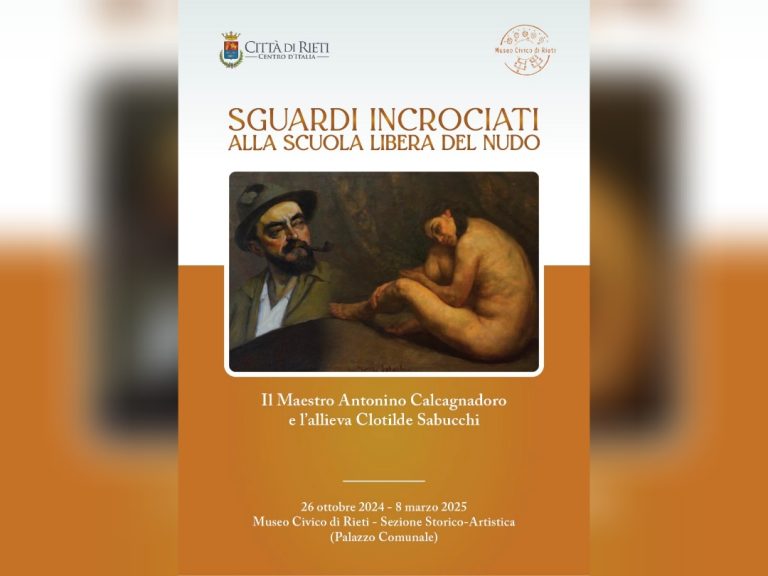 Dal 26 ottobre al Museo Civico la mostra “Sguardi incrociati alla Scuola libera del Nudo – Il Maestro Antonino Calcagnadoro e l’allieva Clotilde Sabucchi”