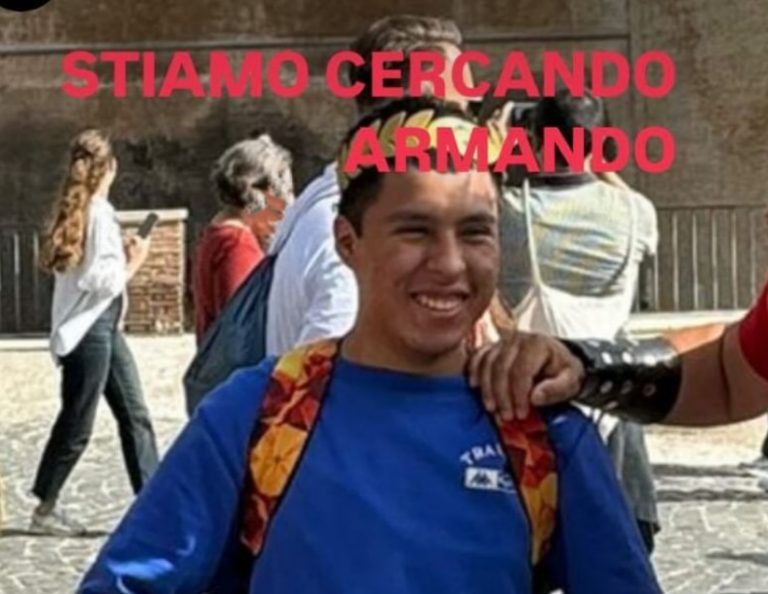 È scomparso Armando. L’ultima volta è stato visto allo Jucci