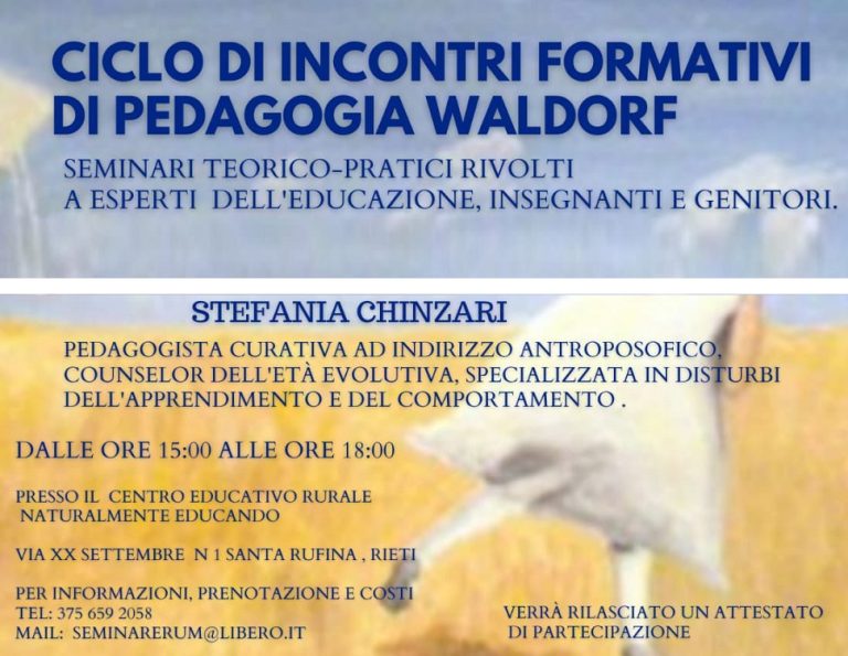 A Rieti tre incontri per affrontare i temi educativi sostanziali