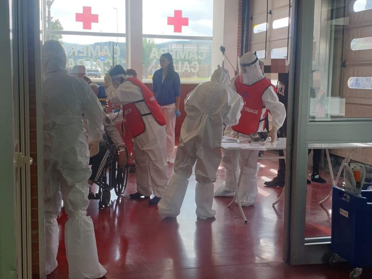 Al de Lellis una esercitazione per simulare un massiccio afflusso di feriti