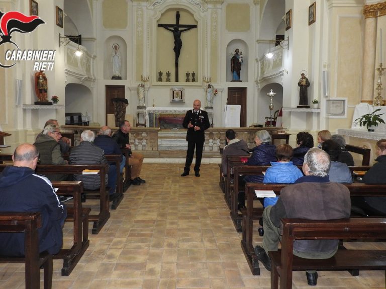 Continua la campagna informativa dei Carabinieri contro le truffe: focus sulla Sabina