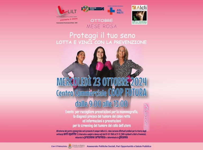 “Proteggi il tuo seno lotta e vinci con la prevenzione”, proseguono le iniziative dell’Ottobre Rosa