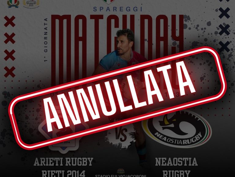Il Neo Ostia rinuncia a giocare. Vittoria a tavolino degli Arieti Rugby