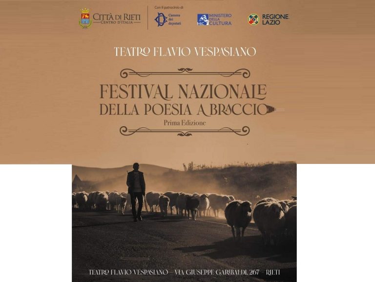 Tutto pronto per il primo Festival Nazionale della Poesia a Braccio di Rieti