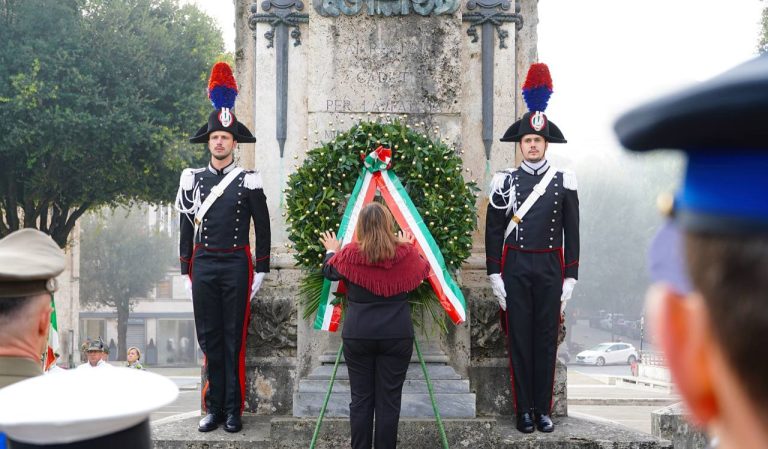 4 novembre – Celebrata anche a Rieti l’Unità Nazionale e delle Forze Armate