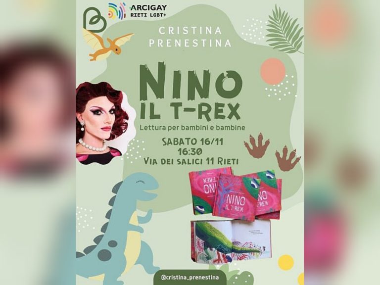 Il 16 novembre nella sede Arcigay Rieti letture per bambini e bambine della Drag Queen Cristina Prenestina