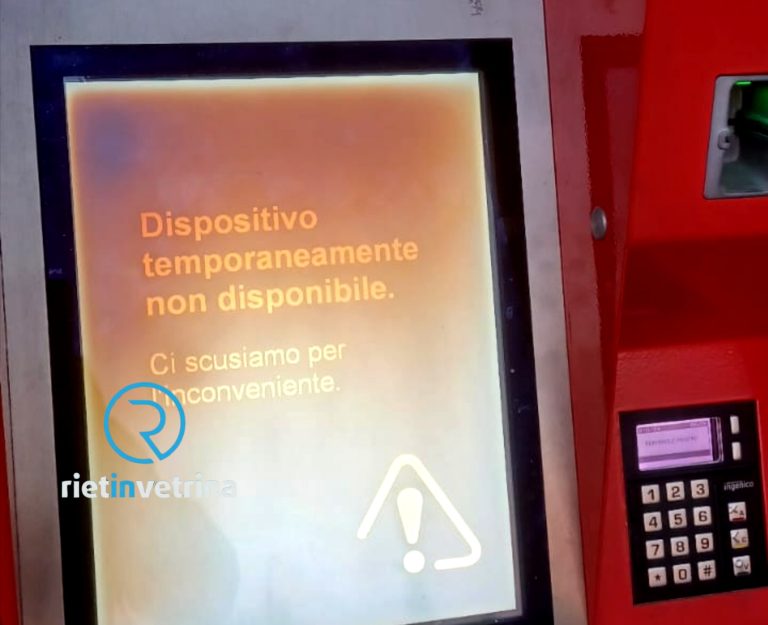 SEI TU IL REPORTER – “La biglietteria automatica COTRAL di Rieti non funziona da mesi e paghiamo un sovrapprezzo di 7 euro sul pullman”